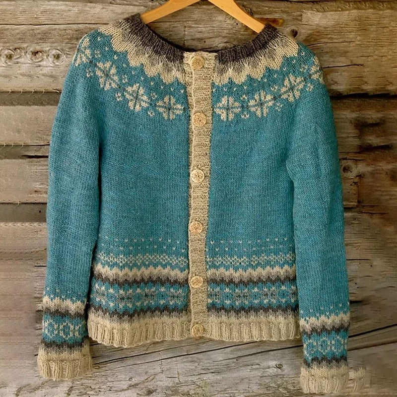 Eloise - Women's Nordic-Inspired Knit Cardigan